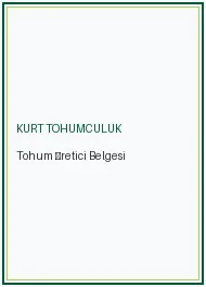 Tohum Üretici Belgesi