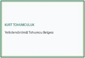 Yetkilendirilmiş Tohumcu Belgesi